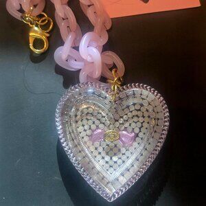 Tarina Tarantino Heart with Bow Necklace